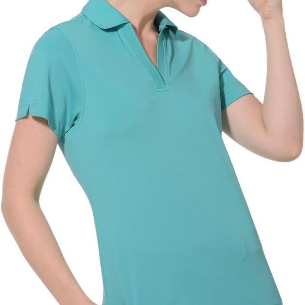 NWTMonterey Club Women's Signature Pique Solid Polo Shirt #2054